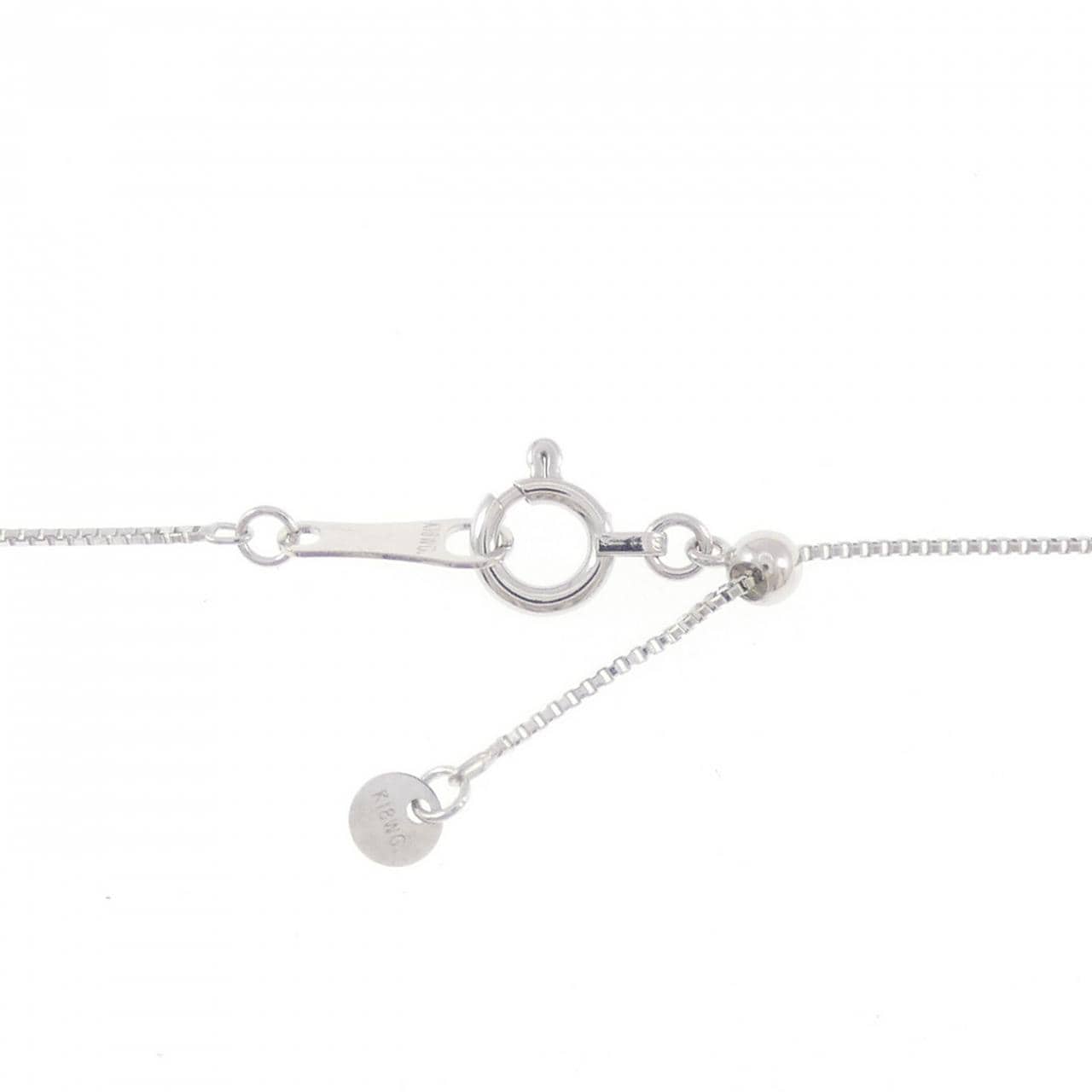 K18WG クロス ダイヤモンド ネックレス 0.50CT