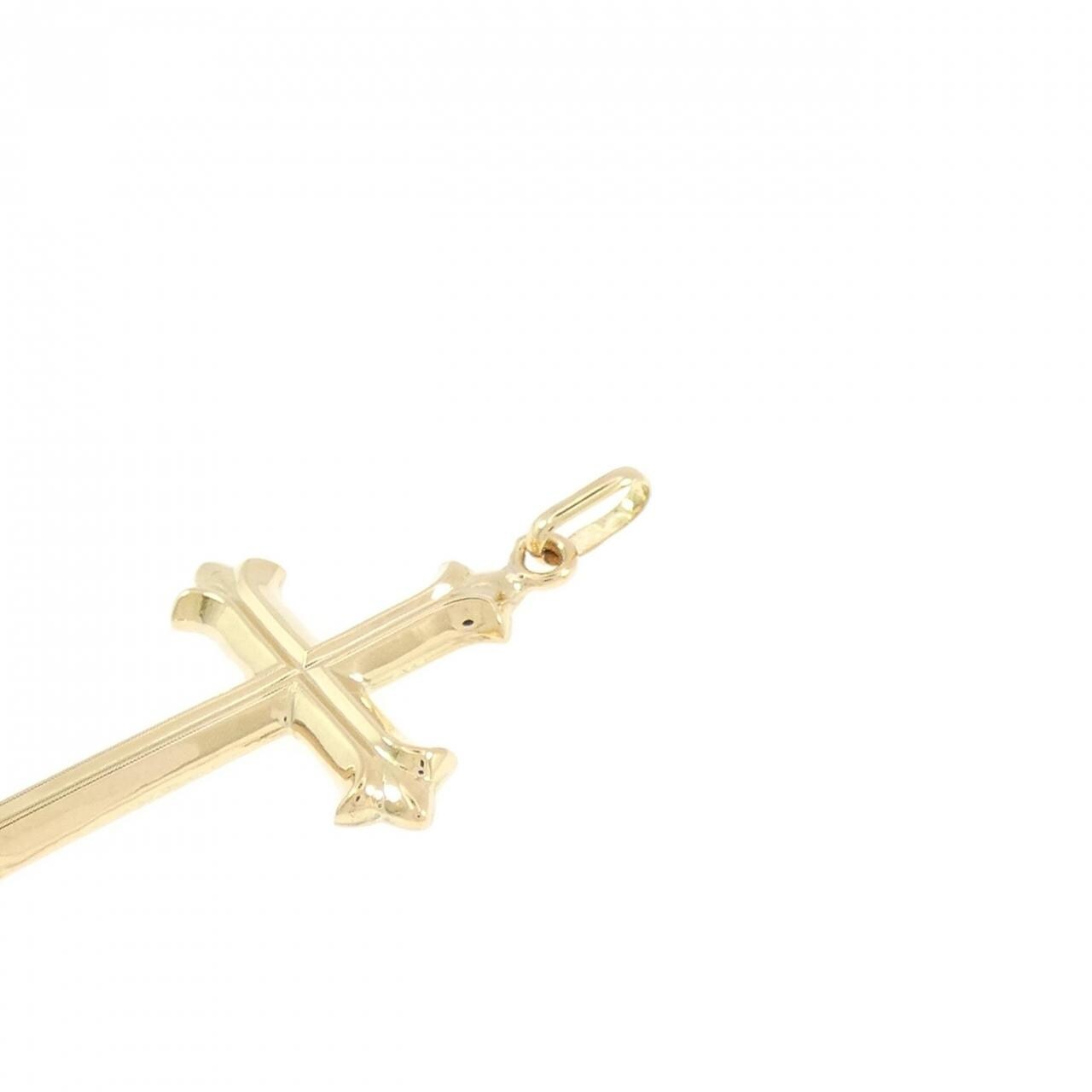 【新品】K18YG クロス ペンダント