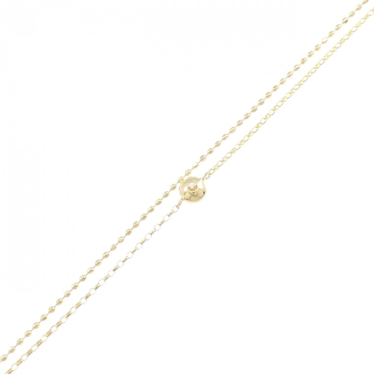 K18YG ダイヤモンド ブレスレット 0.08CT