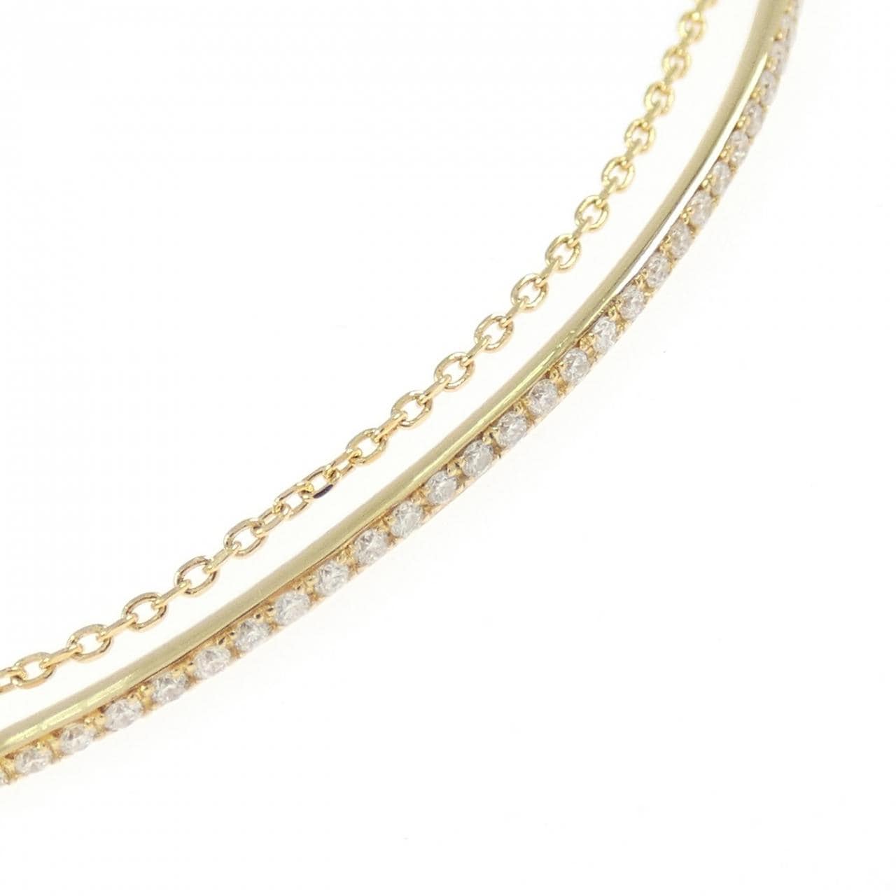 スタージュエリー K18YG バングル 0.20CT