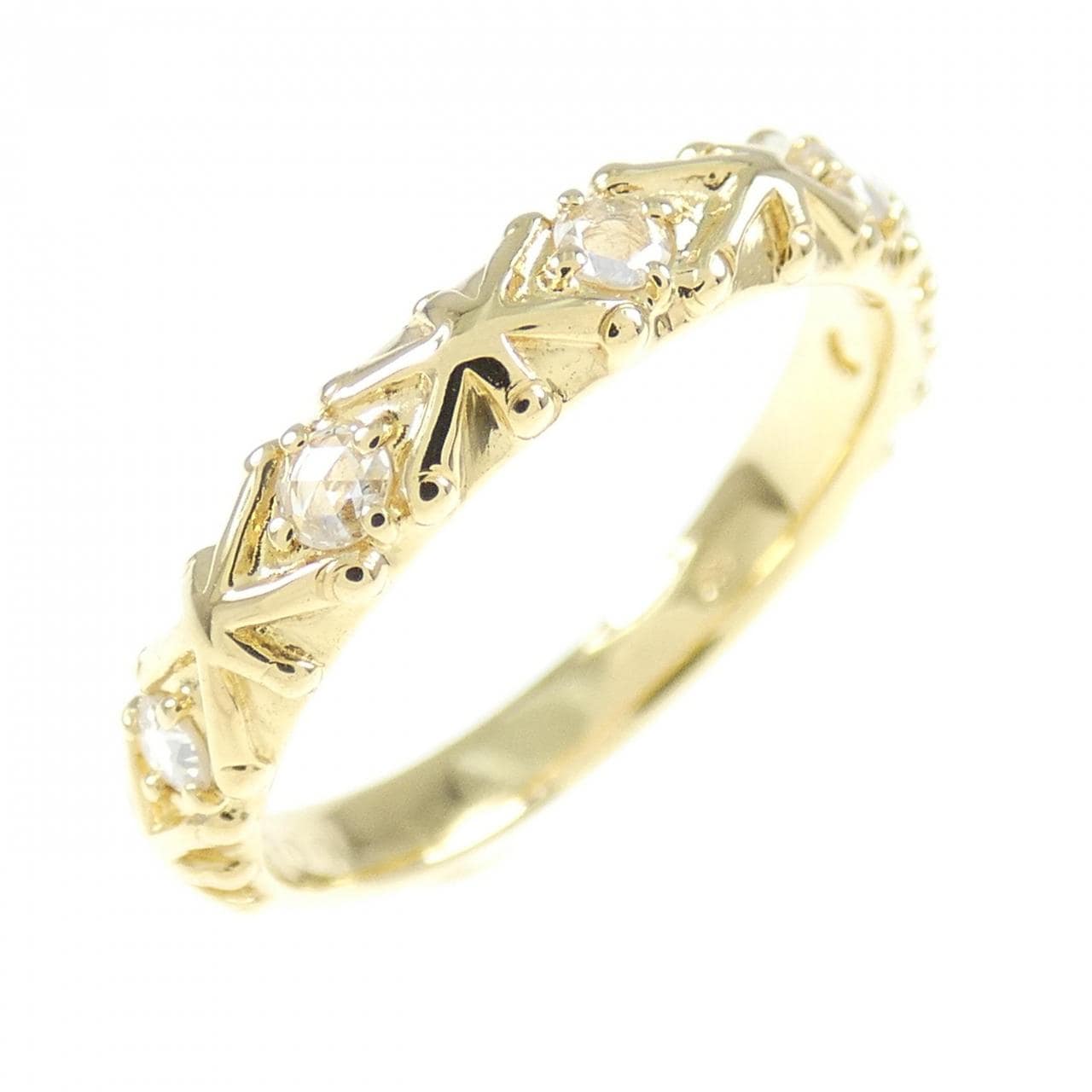 K18YG ダイヤモンド リング 0.08CT