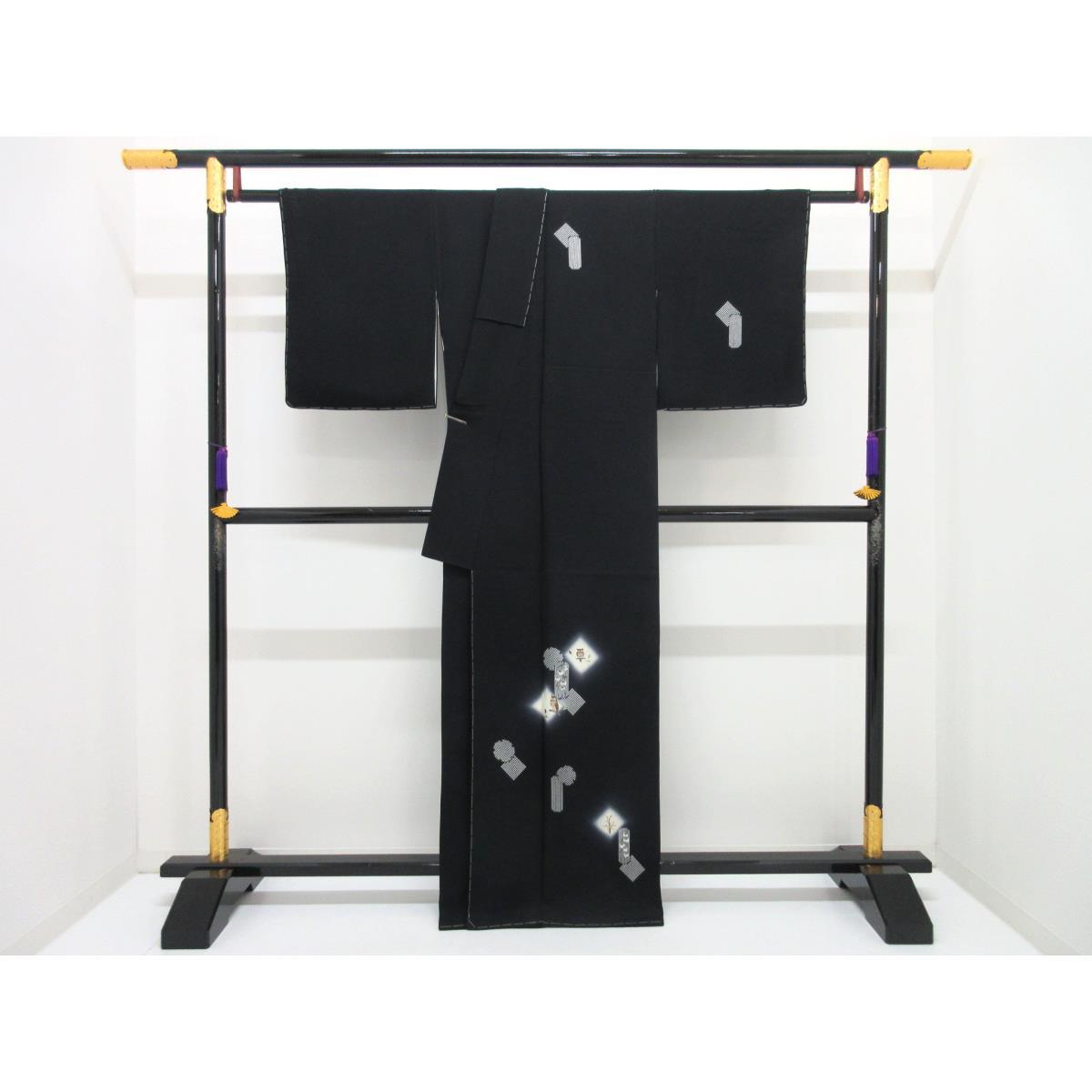 [未使用品] Homongi 和服，附友禪刺繡，寬度 L