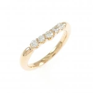 K18PG ダイヤモンド ピンキー リング 0.135CT