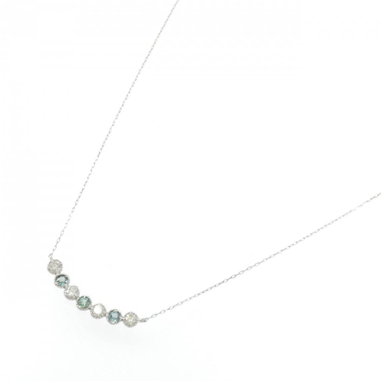 PT900 アレキサンドライト ネックレス 0.19CT