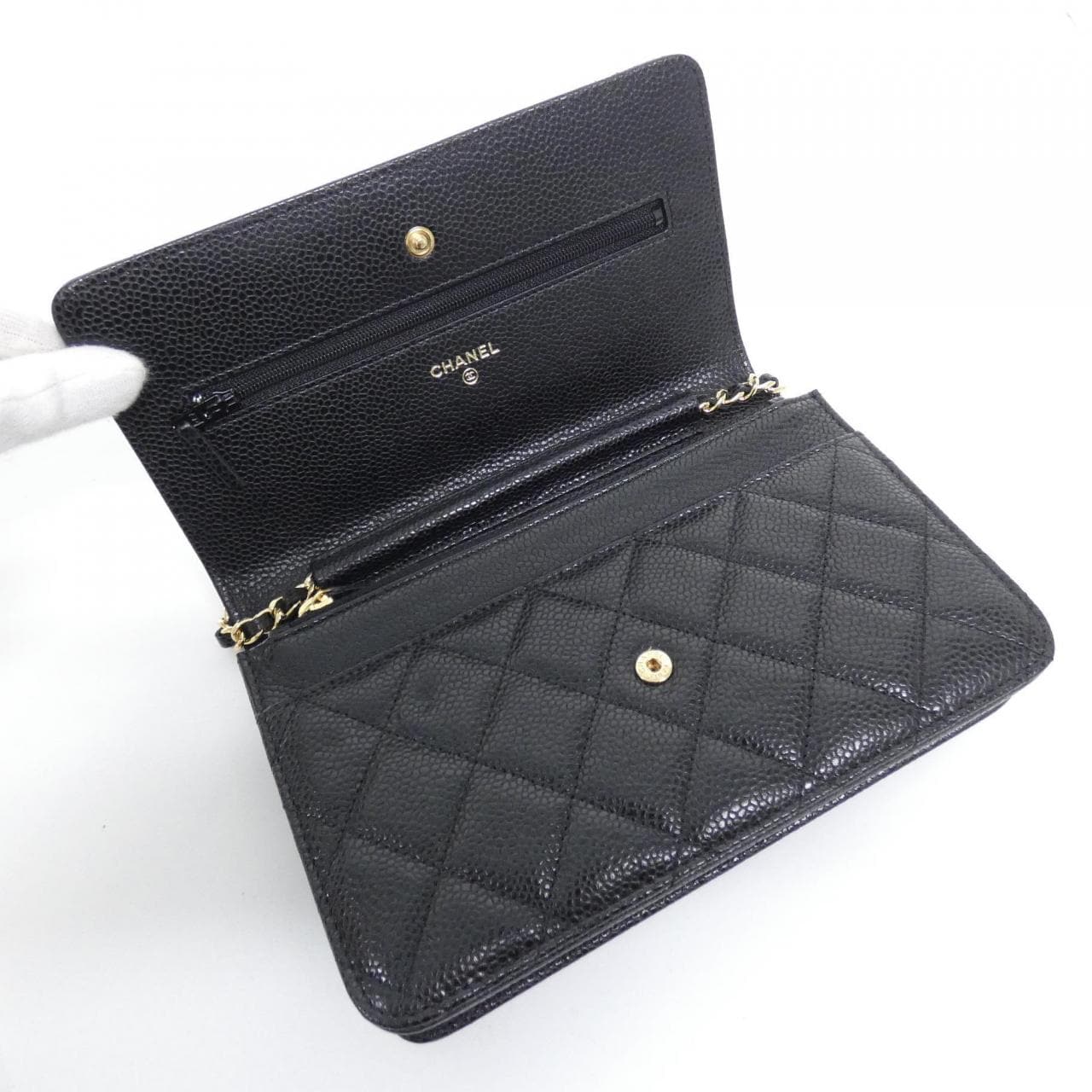 シャネル タイムレスクラシック ライン 33814 チェーンウォレット