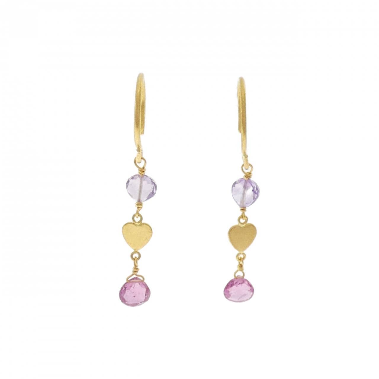 マリエレーヌ･ドゥ･タイヤック アメジスト ピアス