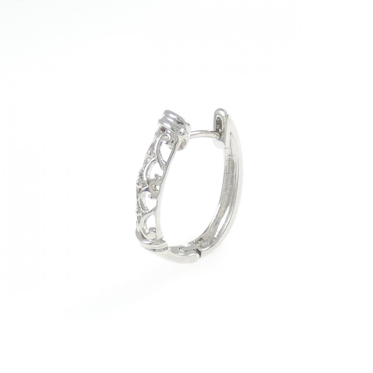 K18WG ピアス 片耳