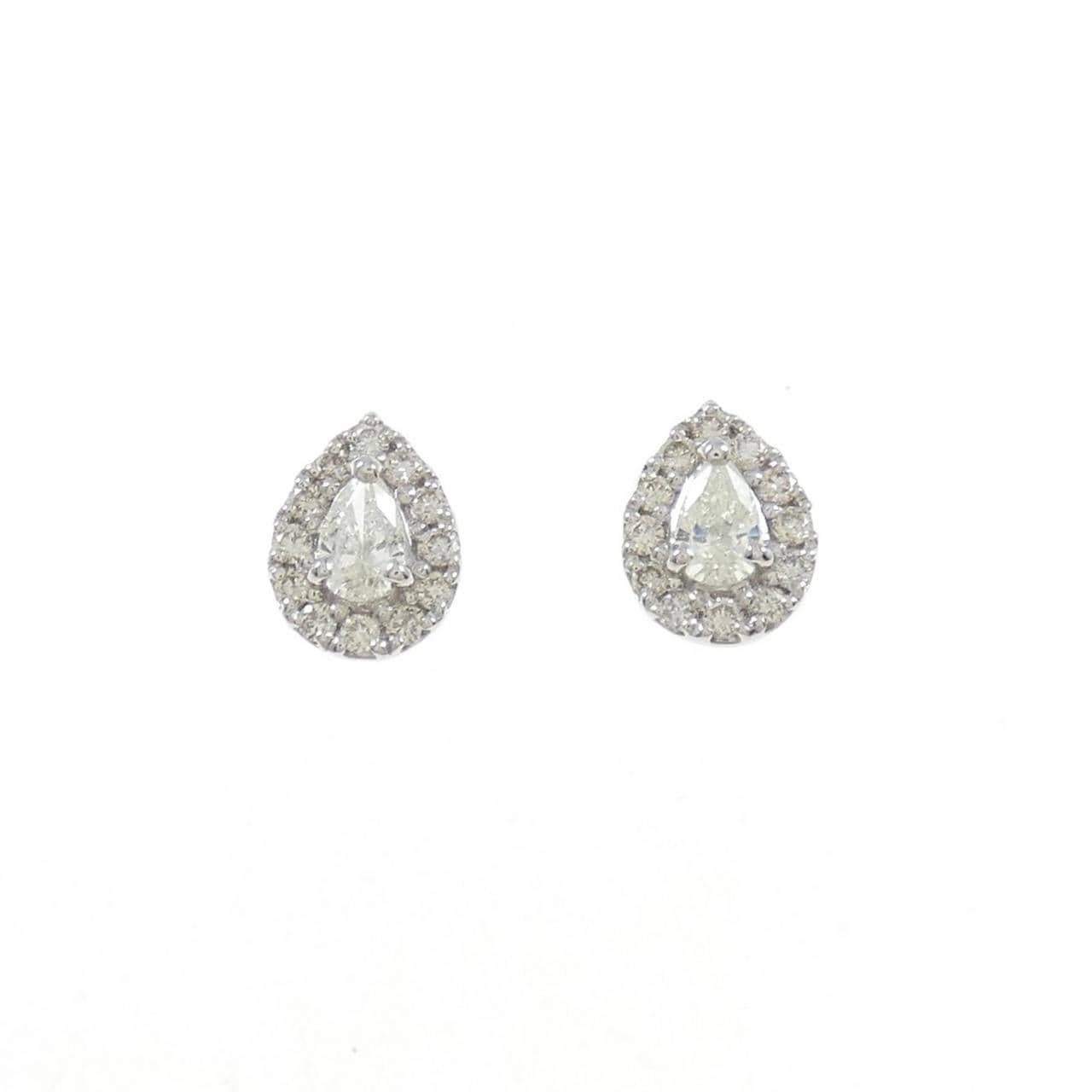 [BRAND NEW] PT900 Diamond earrings 0.34CT