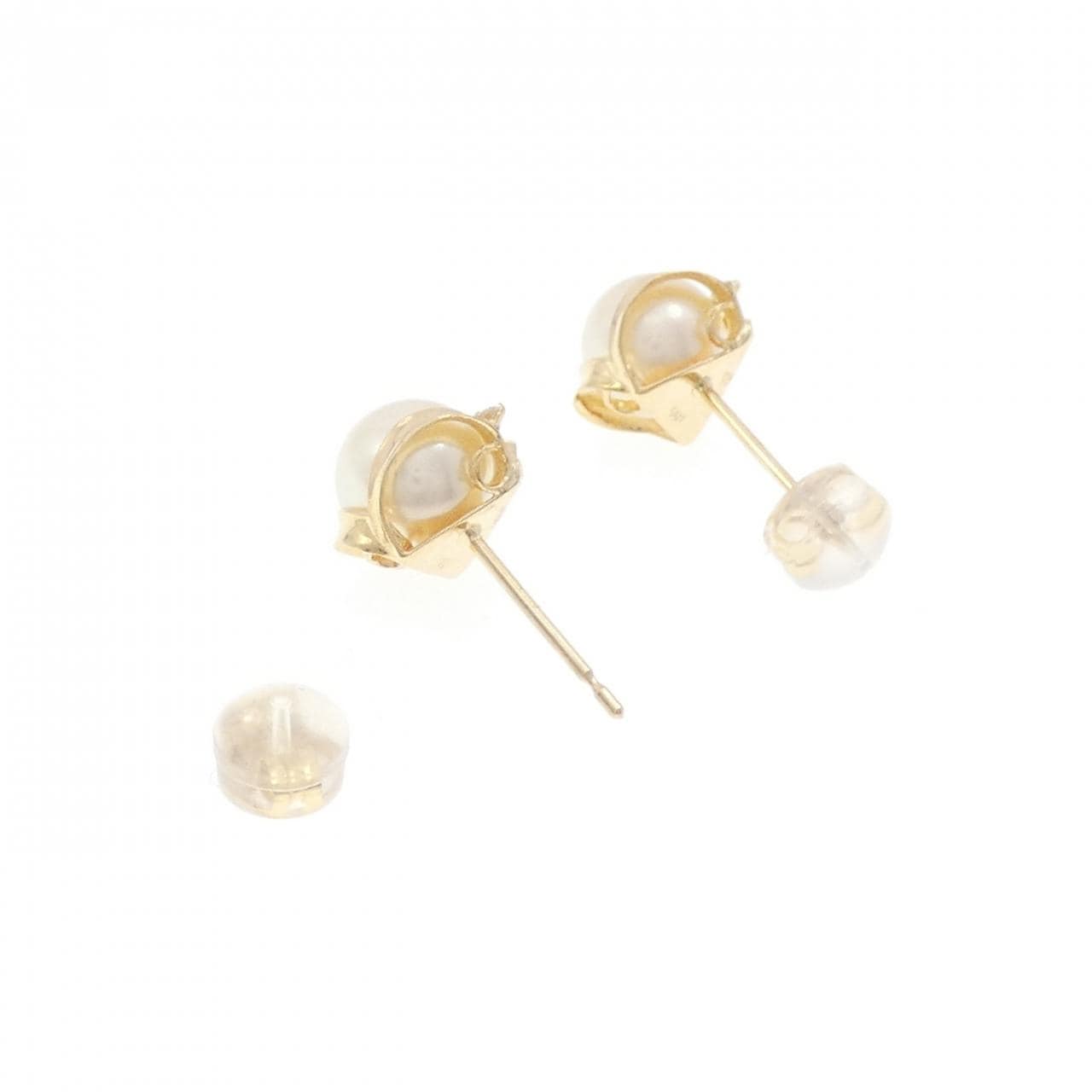 K18YG アコヤパール ピアス 6.9mm