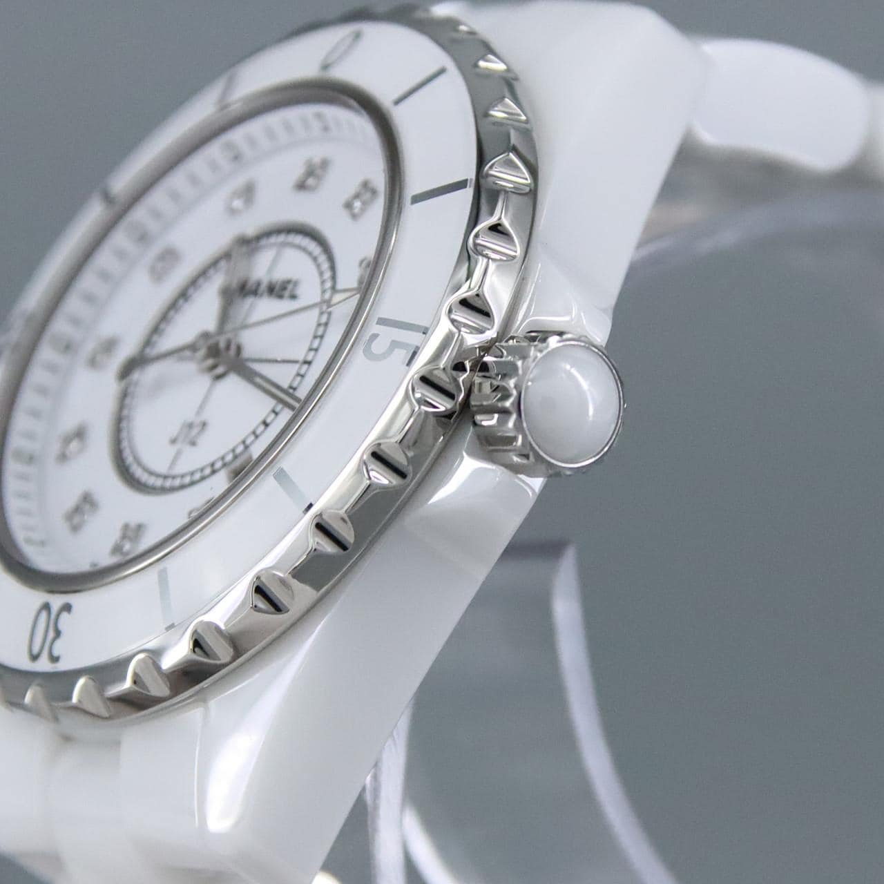 シャネル J12 33mmセラミック・12P H1628 セラミック クォーツ