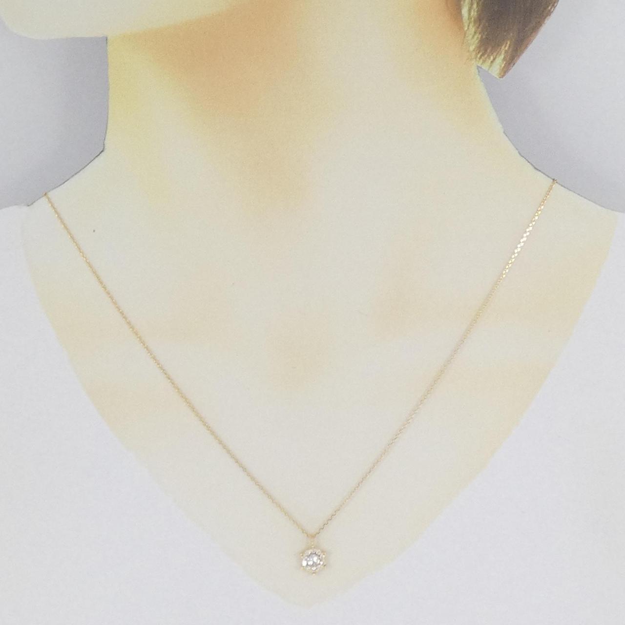 K18YG ダイヤモンド ネックレス 0.25CT