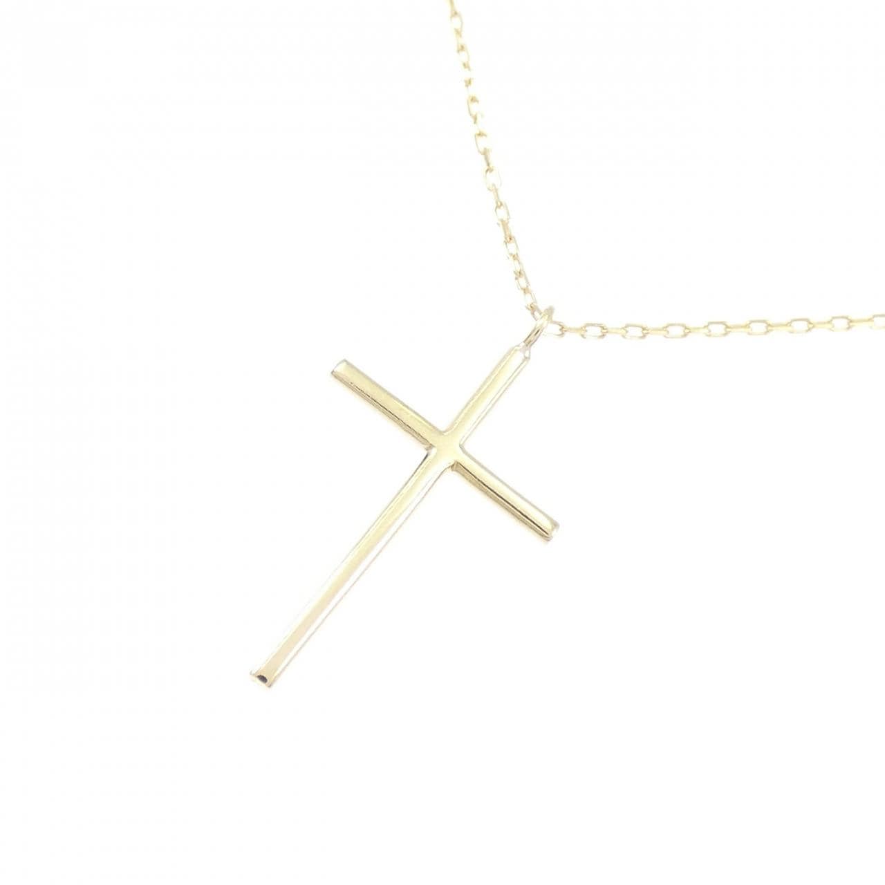 K18YG クロス ネックレス