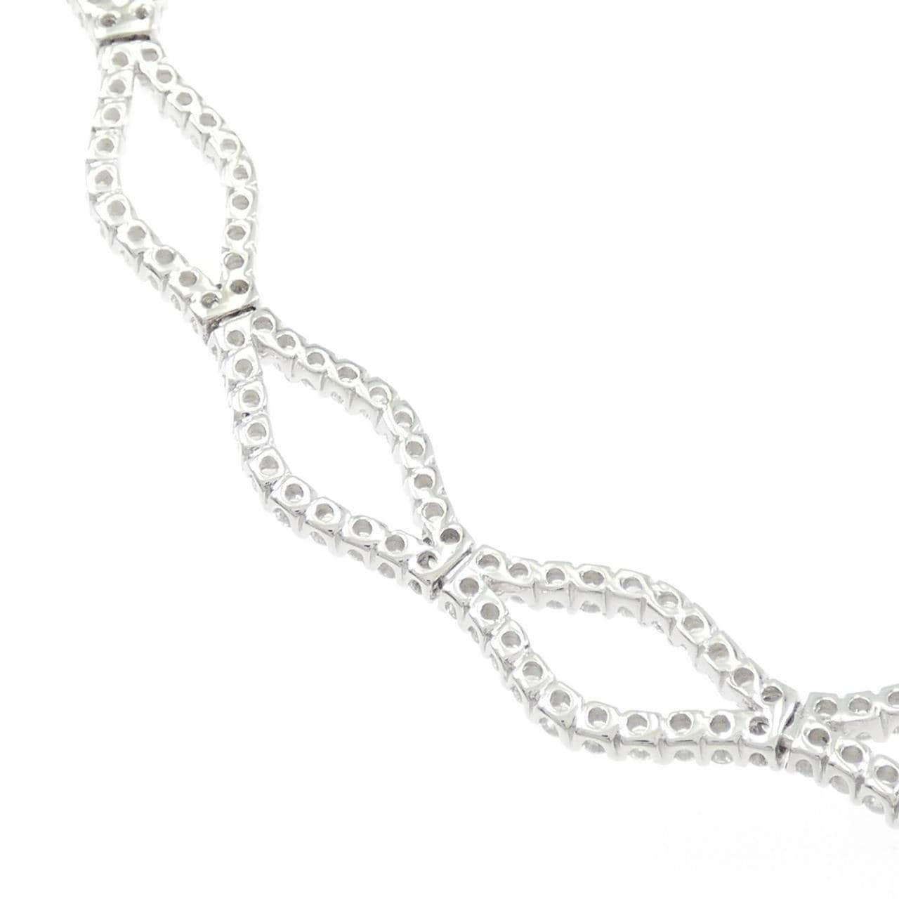 K18WG ダイヤモンド ネックレス 2.22CT