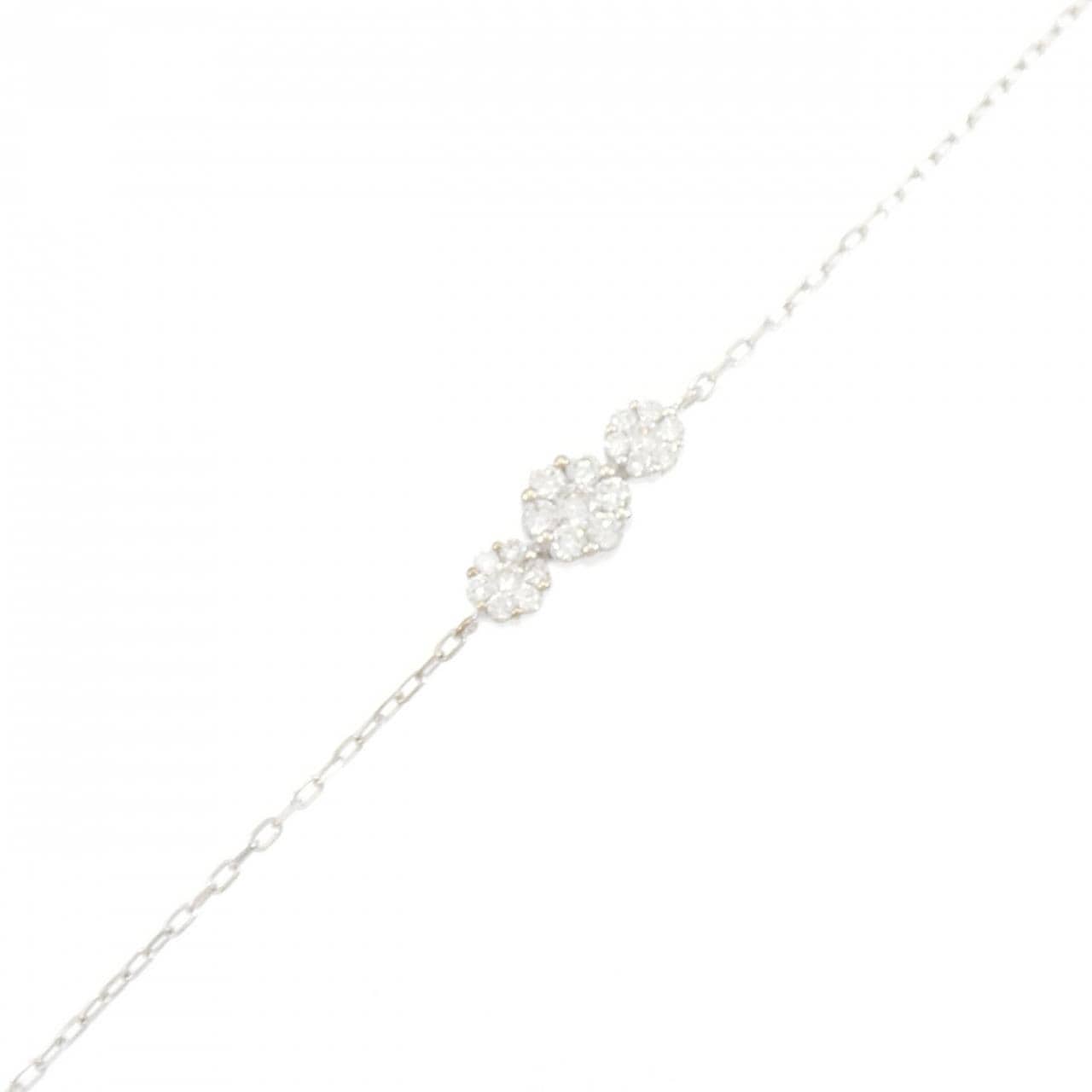 18KWG ダイヤモンド ブレスレット 0.30CT