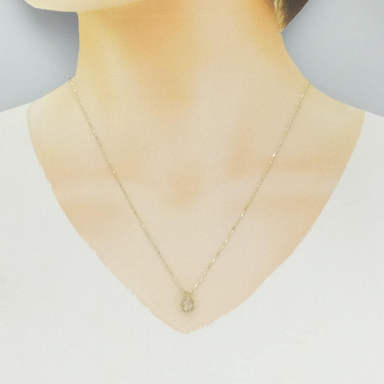 K18YG ダイヤモンド ネックレス 0.30CT