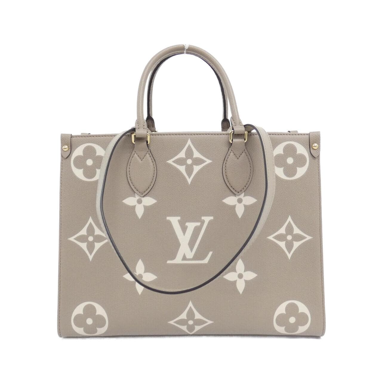 LOUIS VUITTON Bicolor Monogram Empreinte on the Go MM M45494 Bag