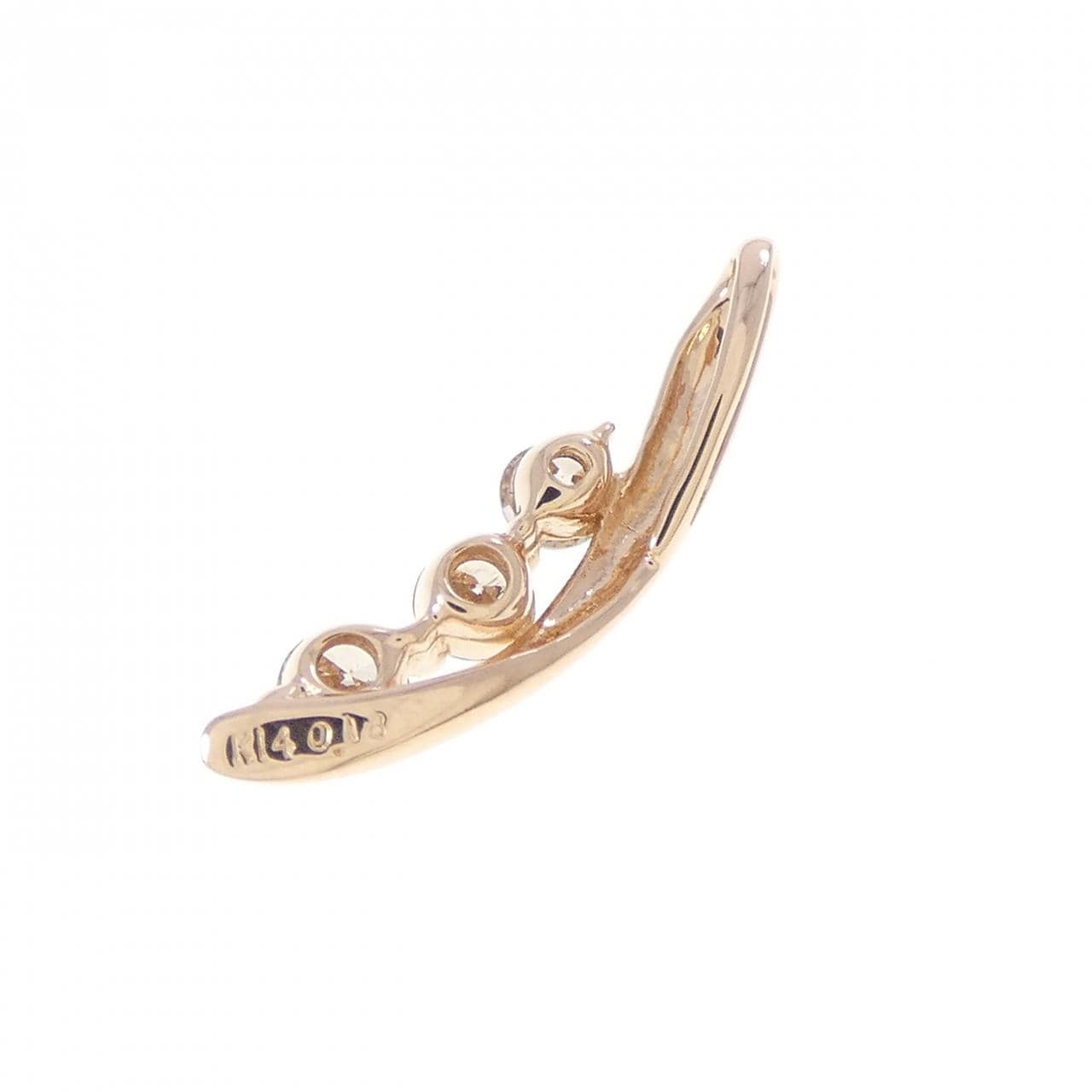 K14PG ダイヤモンド ペンダント 0.18CT