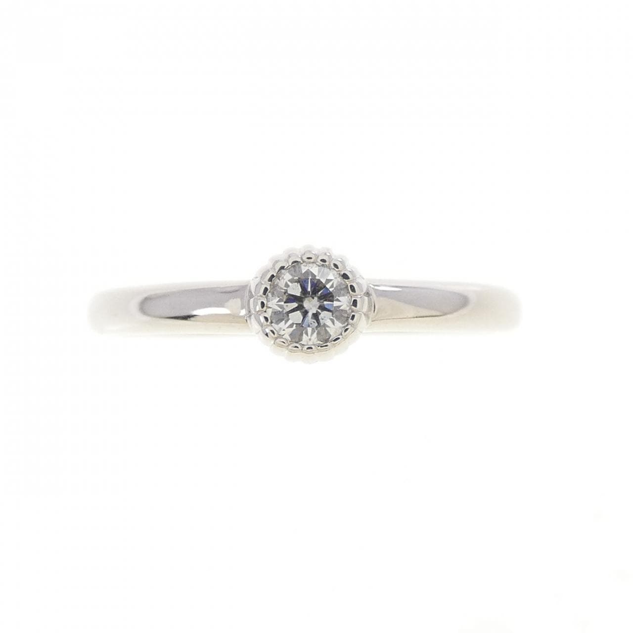K18WG ダイヤモンド リング 0.08CT