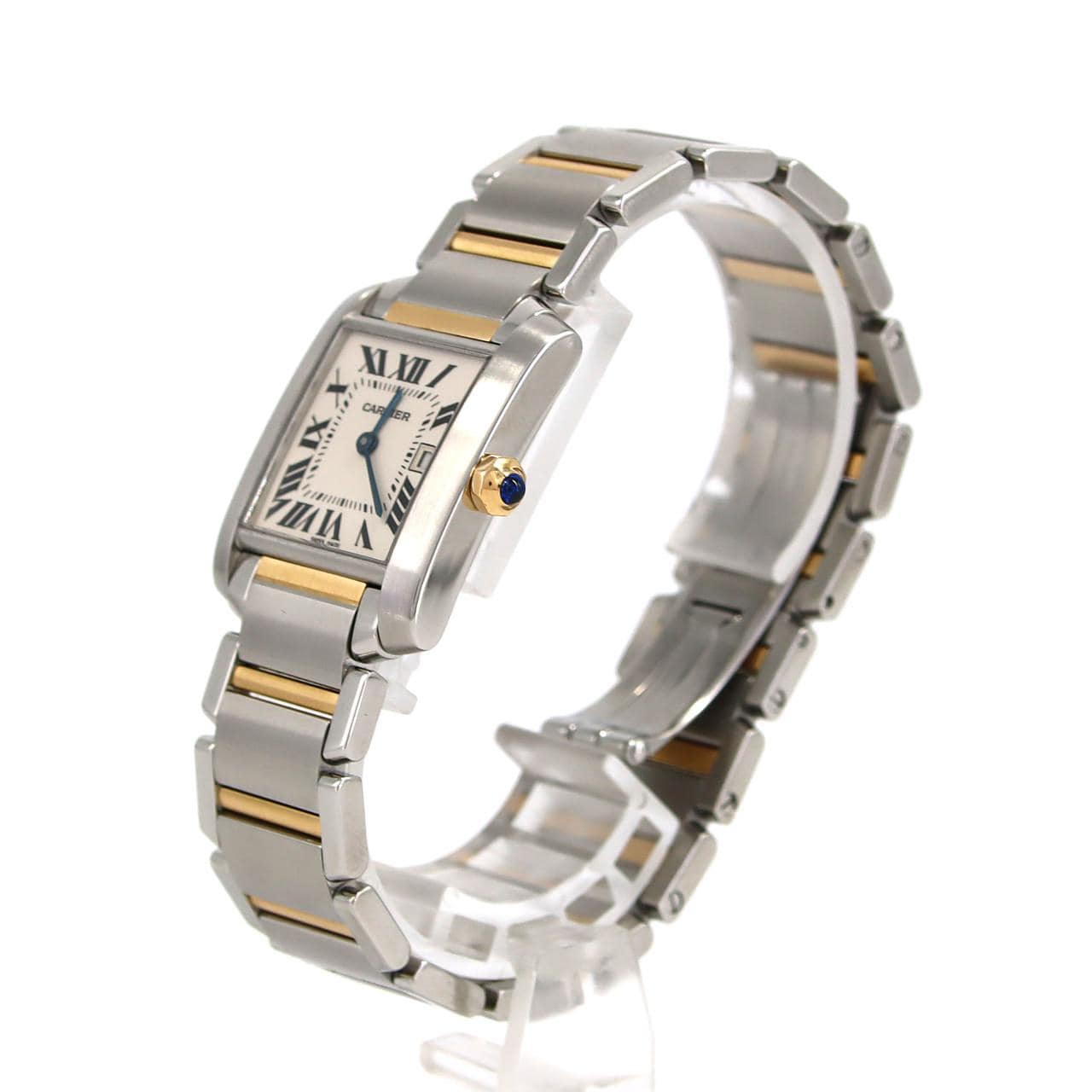 Cartier Tank Francaise MM Date Combi W51012Q4 SSxYG Quartz