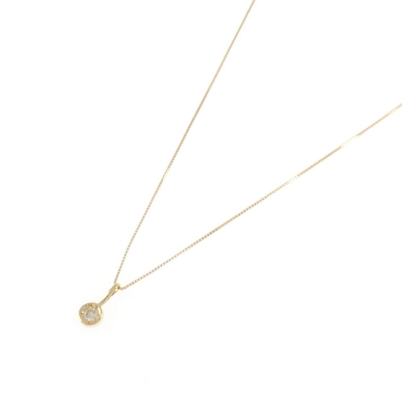 K18YG ダイヤモンド ネックレス 0.08CT