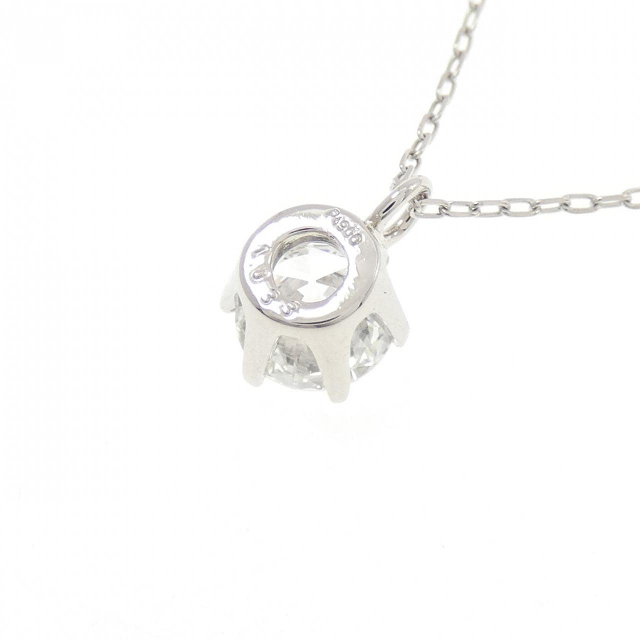 PT900/PT850 ダイヤモンド ネックレス 1.033CT F SI1 VG