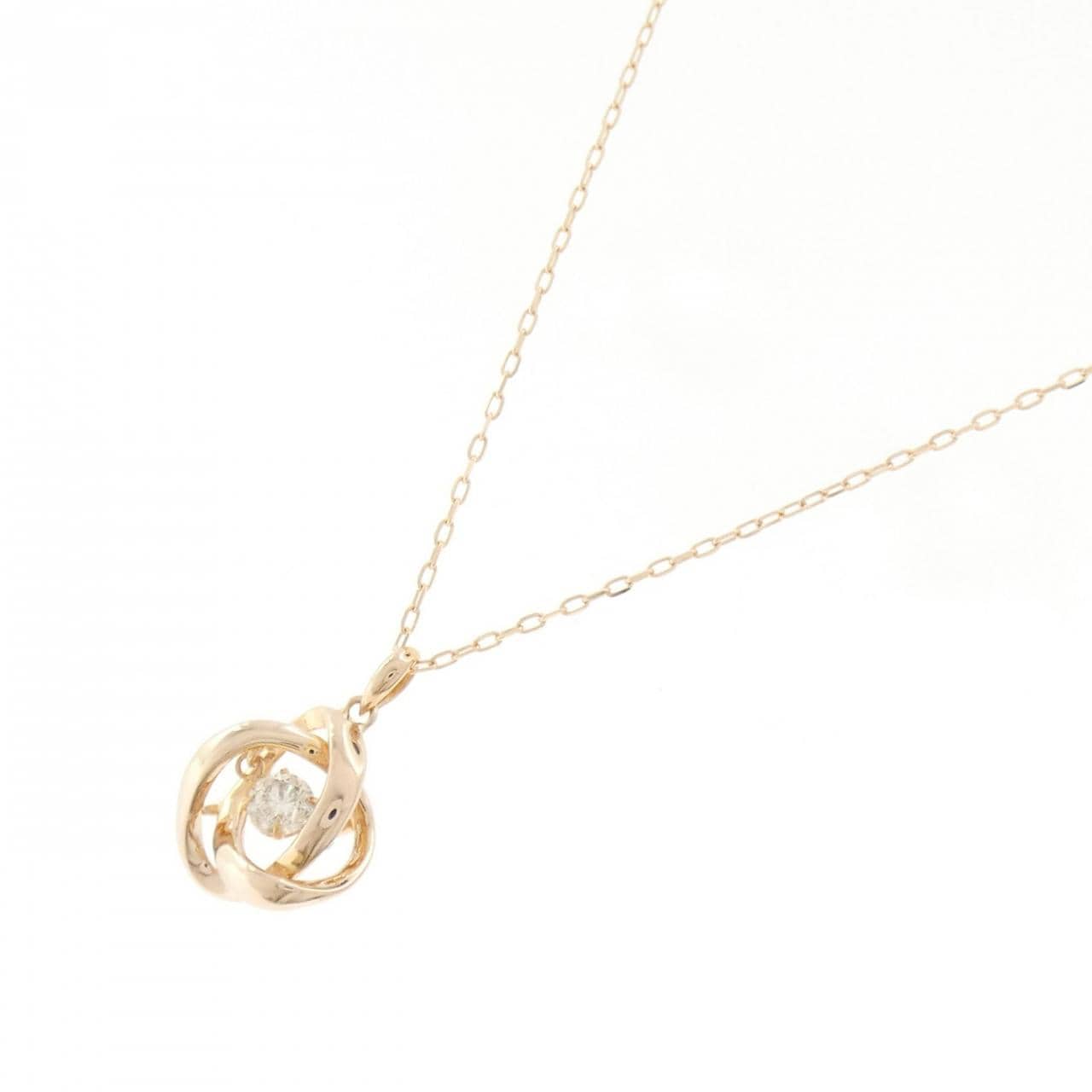 K18PG ダイヤモンド ネックレス 0.20CT