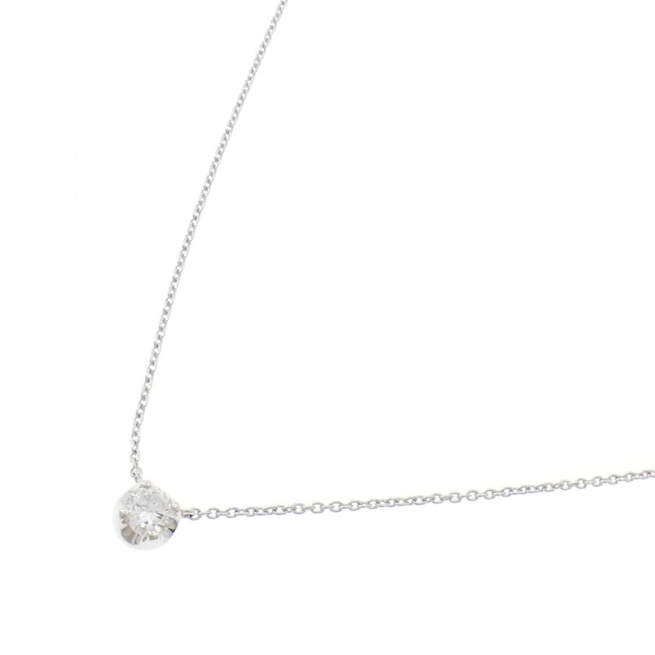 K18WG ダイヤモンド ネックレス 0.23CT