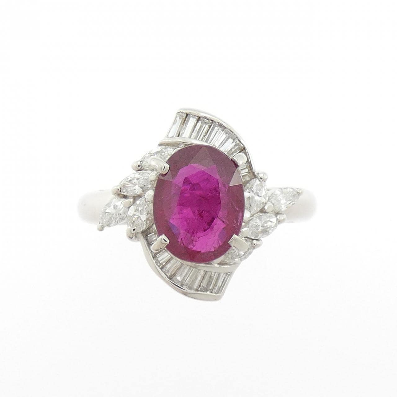 PT900 ルビー リング 2.02CT