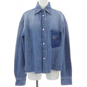 ミュウミュウ MIU MIU ウォッシュドデニム GWC132 SOOO 17GG シャツ