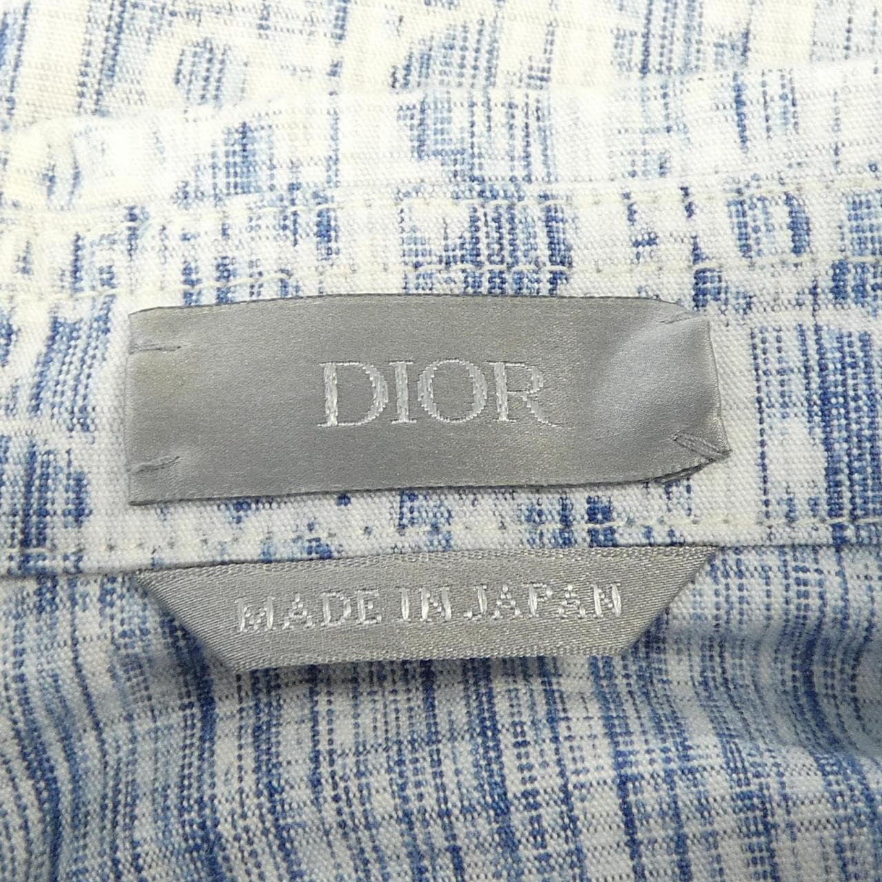 ディオール DIOR DIOR ESSENTIALS オブリークカスリコットンデニム 013D585BY989 シャツ