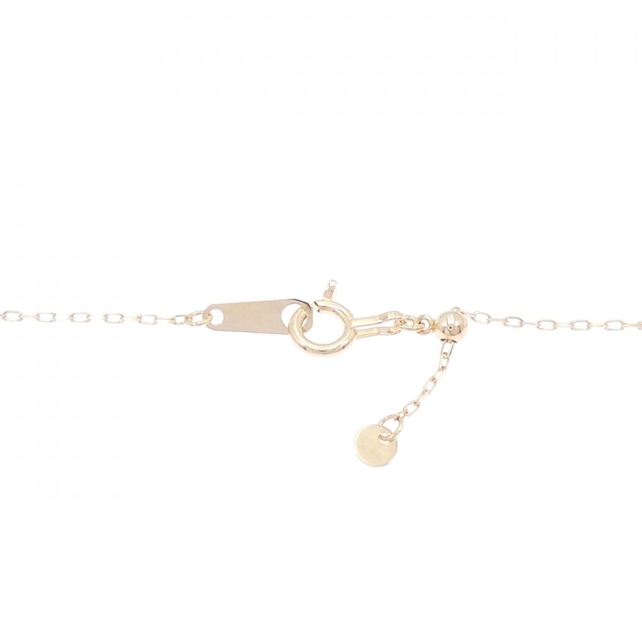 K10PG 心形 x 字母 M鑽石項鍊 0.004克拉