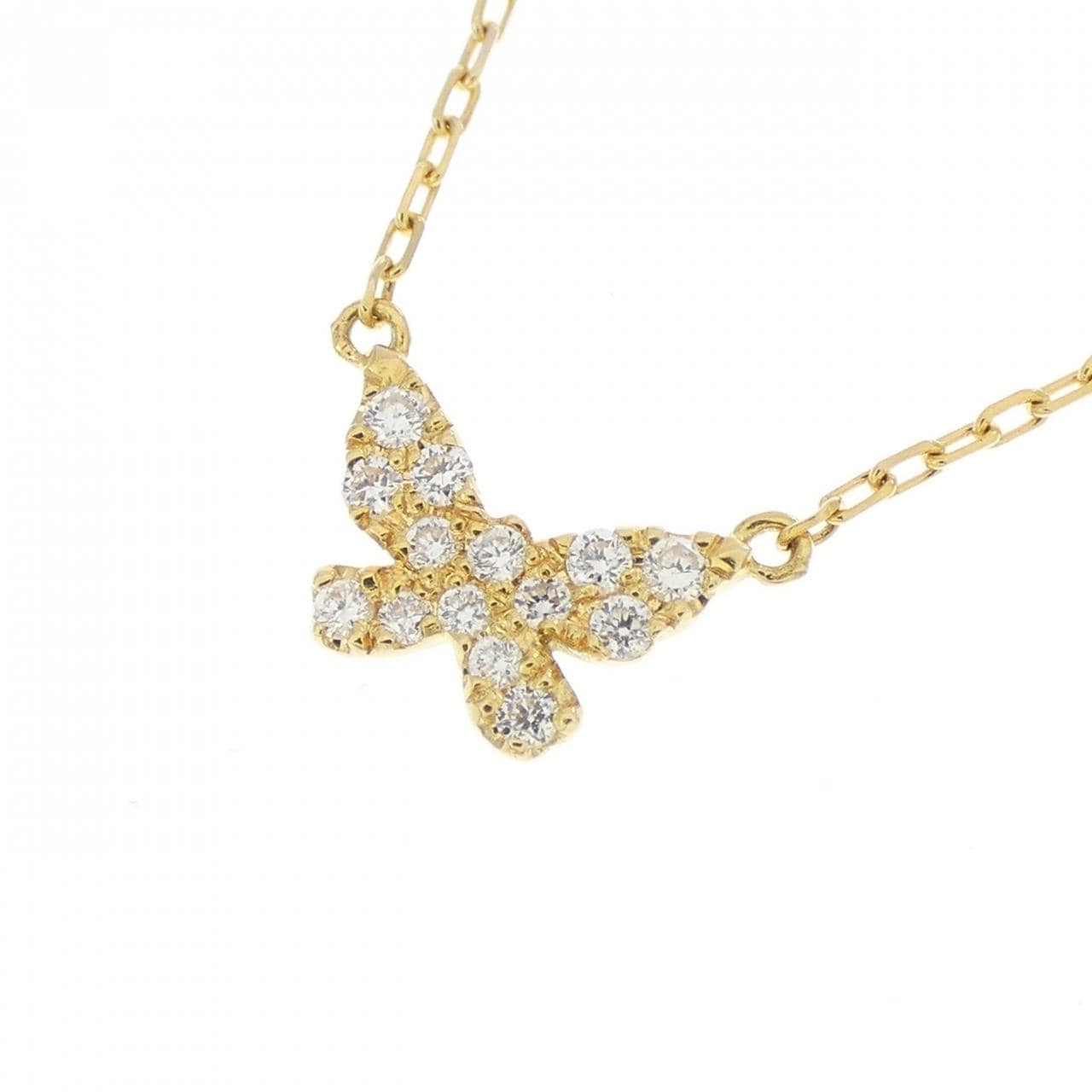 アーカー バタフライ ネックレス 0.06CT