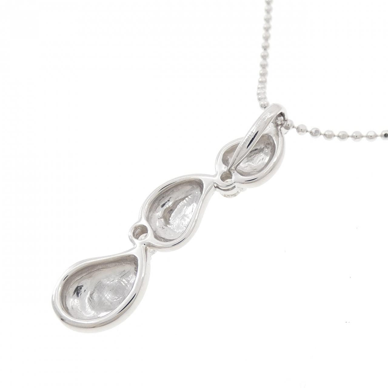 K18WG ダイヤモンド ネックレス 0.22CT