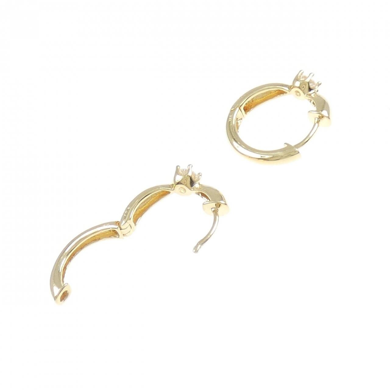 K18YG ダイヤモンド ピアス 0.42CT