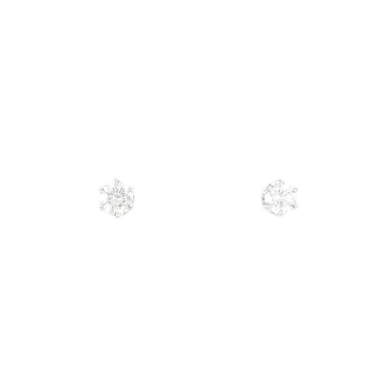 PT ソリティア ダイヤモンド ピアス 0.2CT