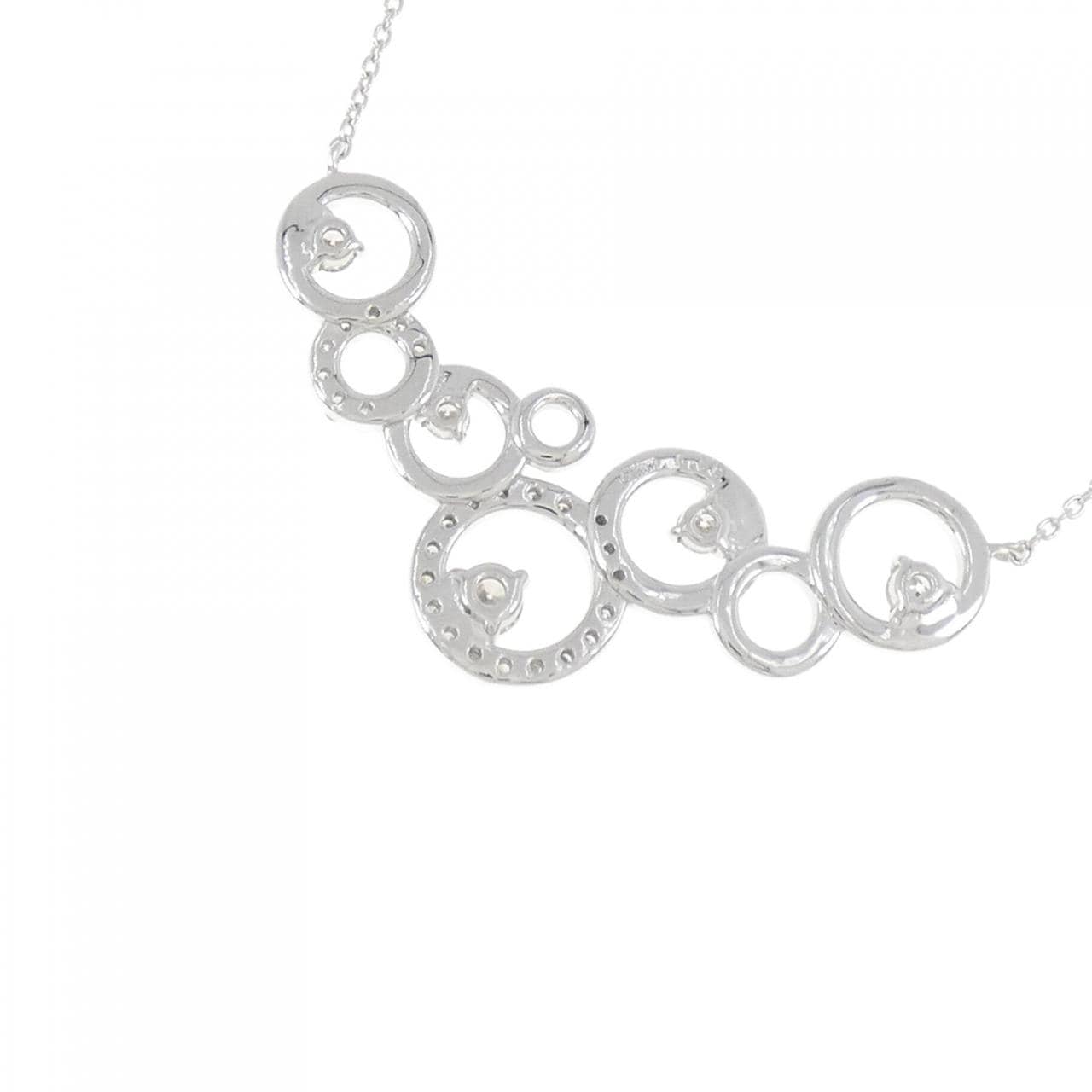 K18WG ダイヤモンド ネックレス 0.56CT