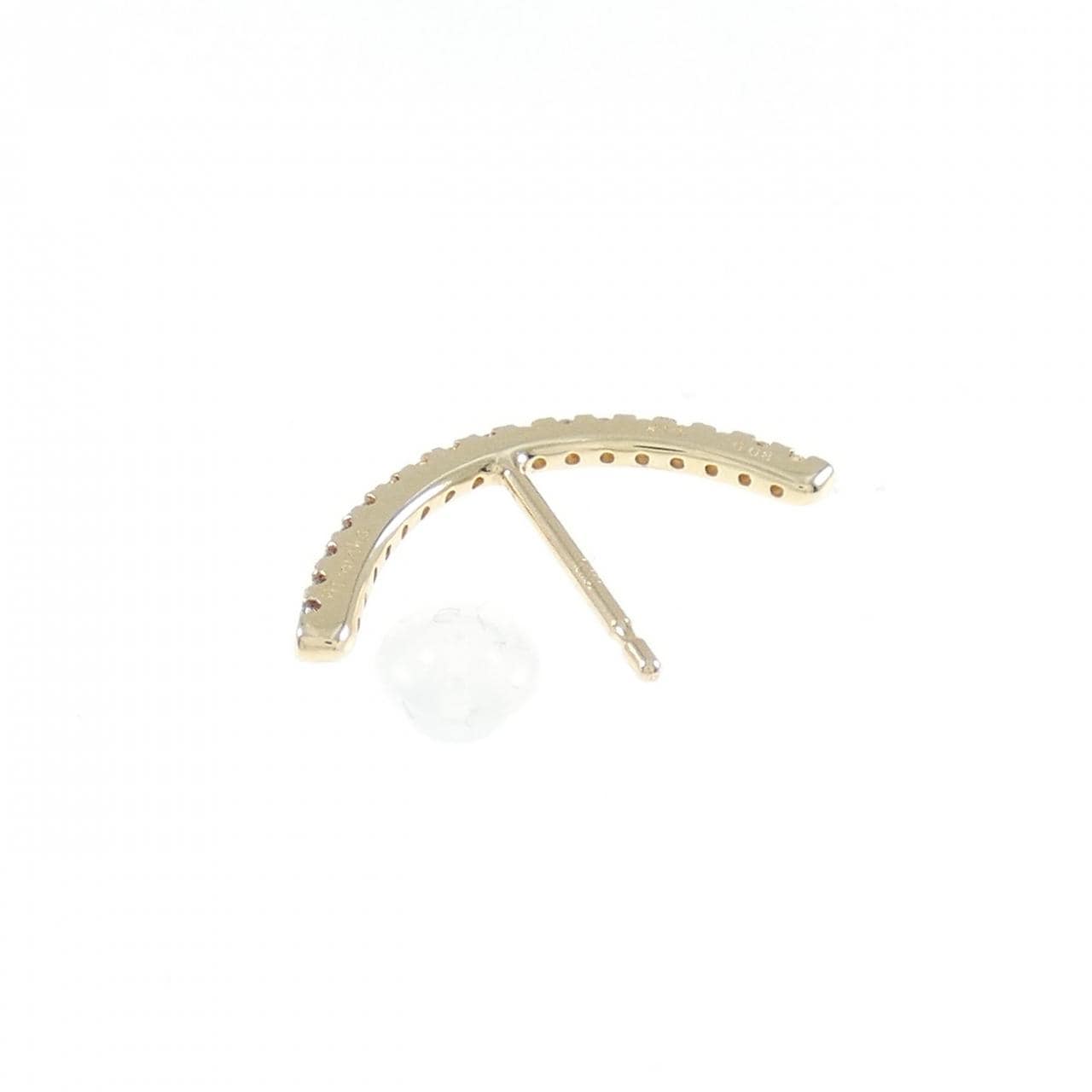 ヒロタカ ゴサマー ショートバー ピアス 0.08CT 片耳