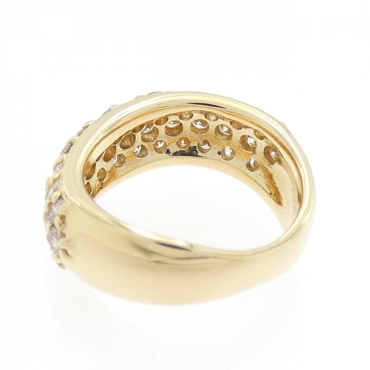 K18YG パヴェ ダイヤモンド リング 1.00CT