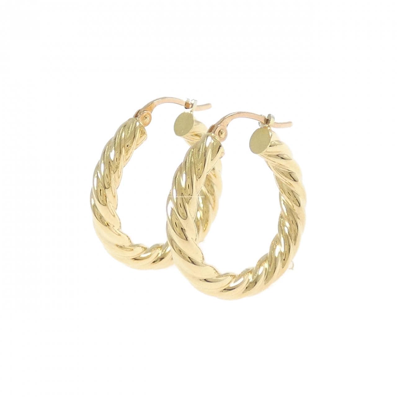 K18YG/K18PG フープ ピアス