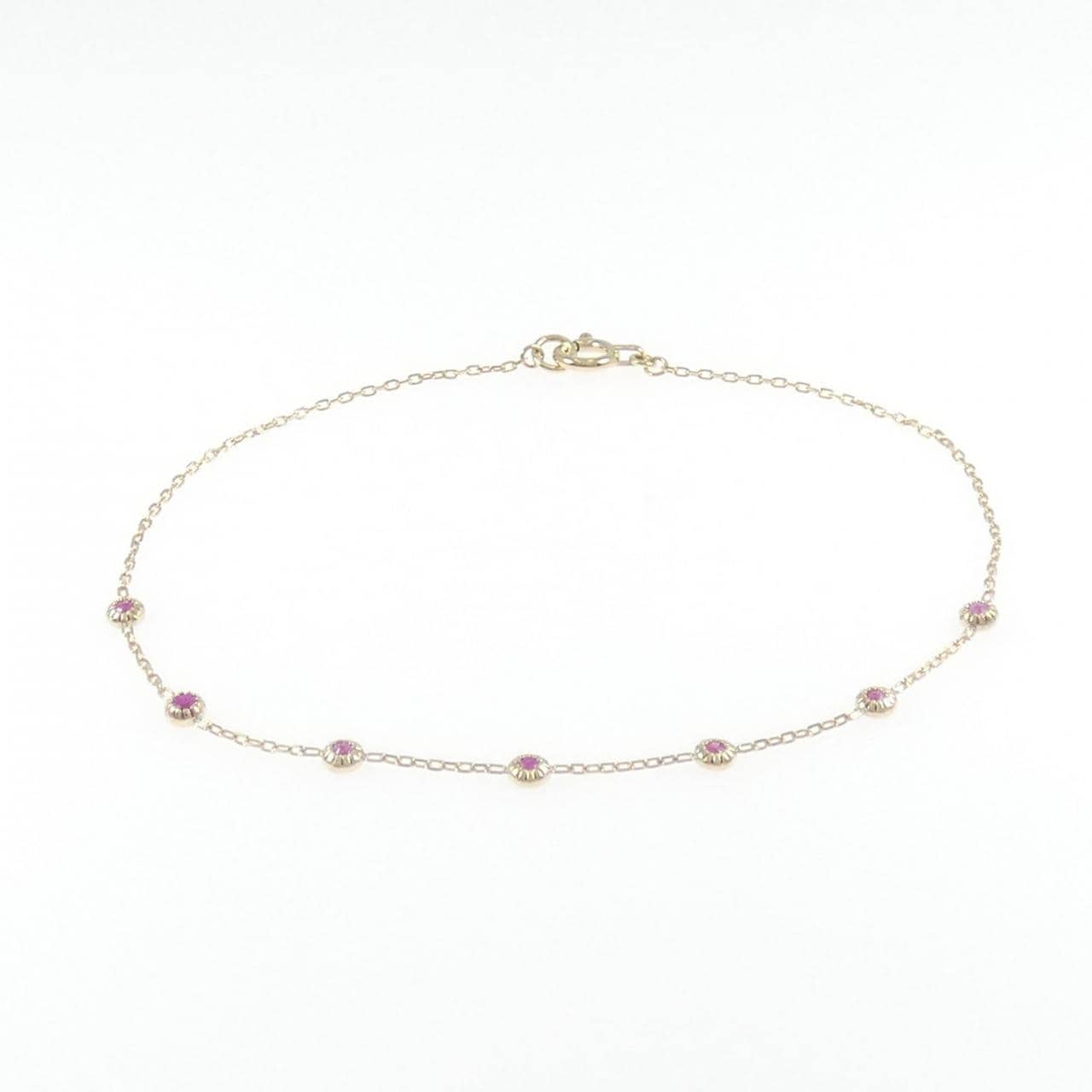 K10YG ルビー ブレスレット