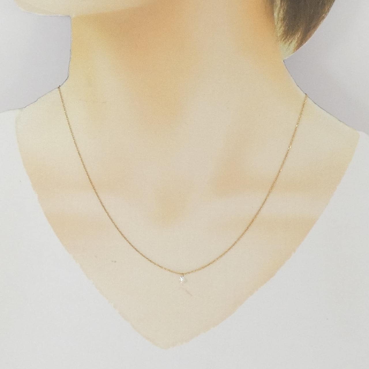 K18YG ダイヤモンド ネックレス 0.10CT