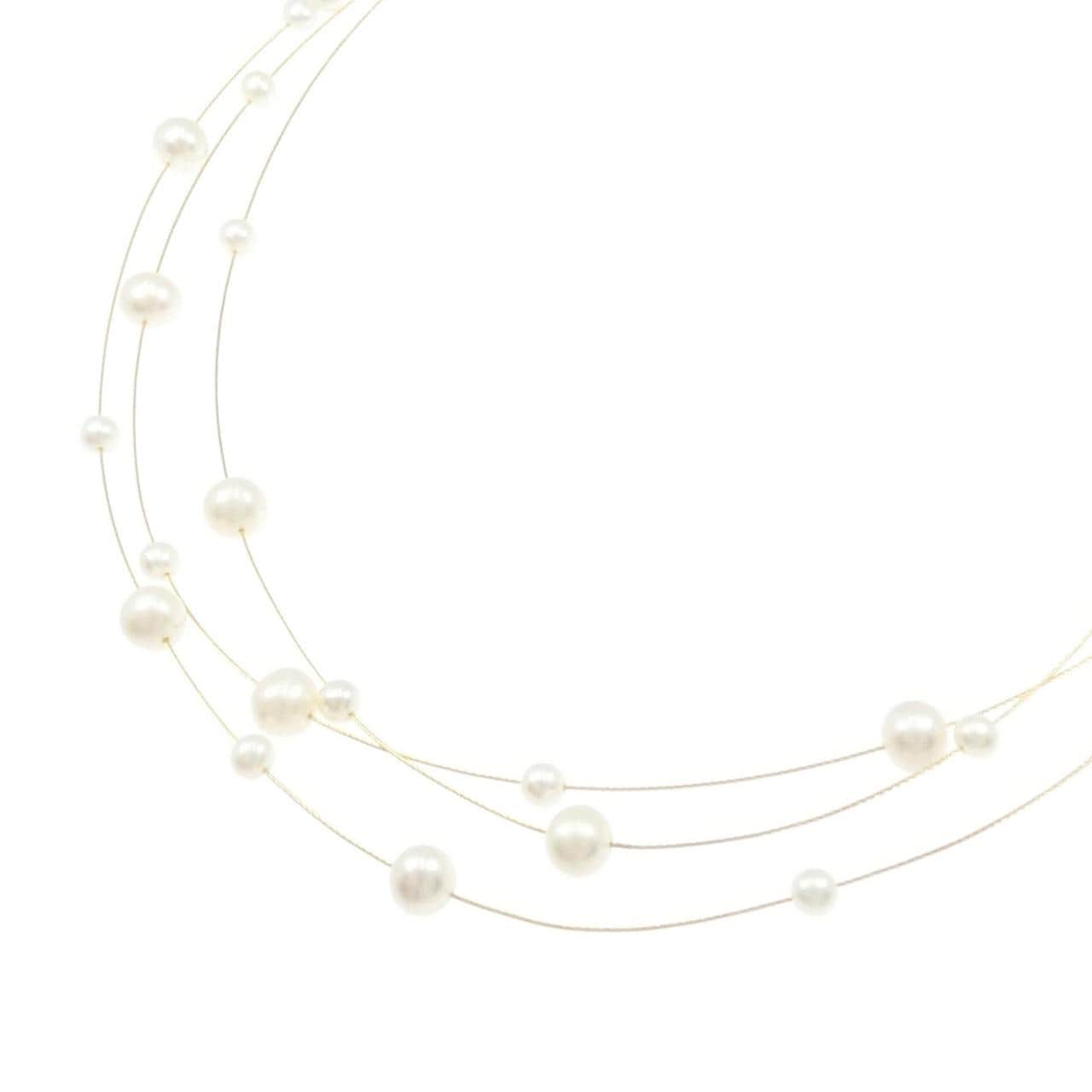 14KYG 淡水パール ネックレス