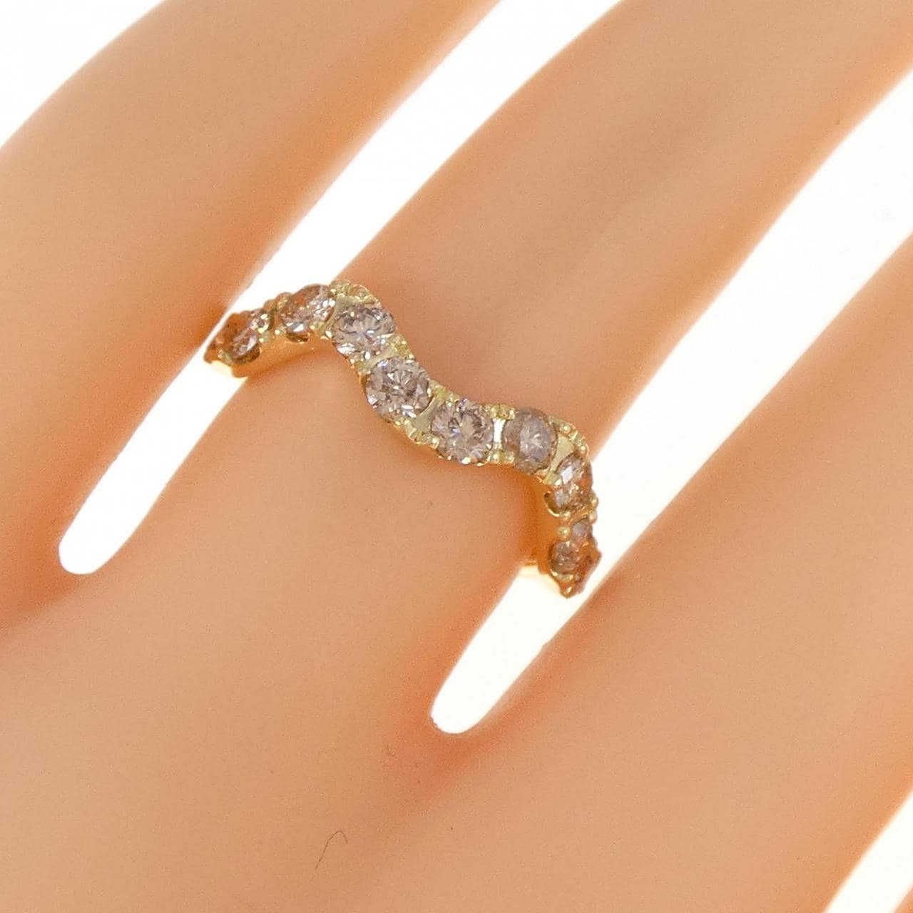 K18YG ダイヤモンド リング 0.88CT