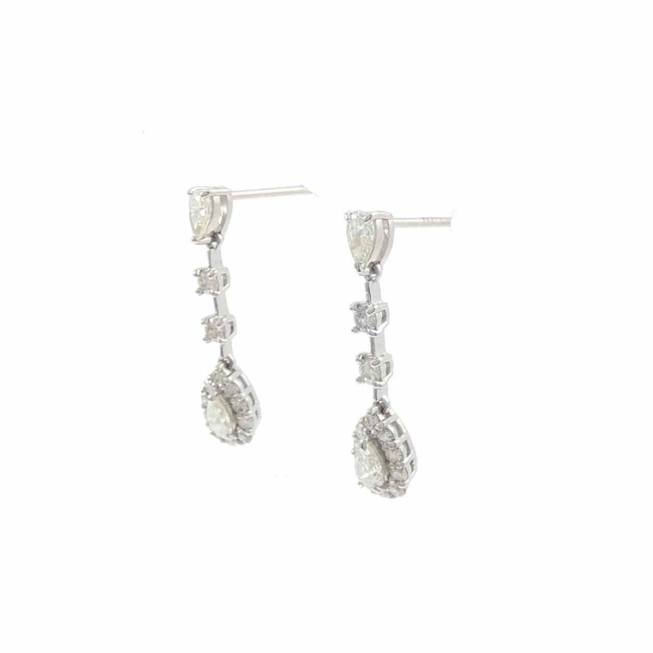 【新品】PT900 ダイヤモンド ピアス 0.60CT