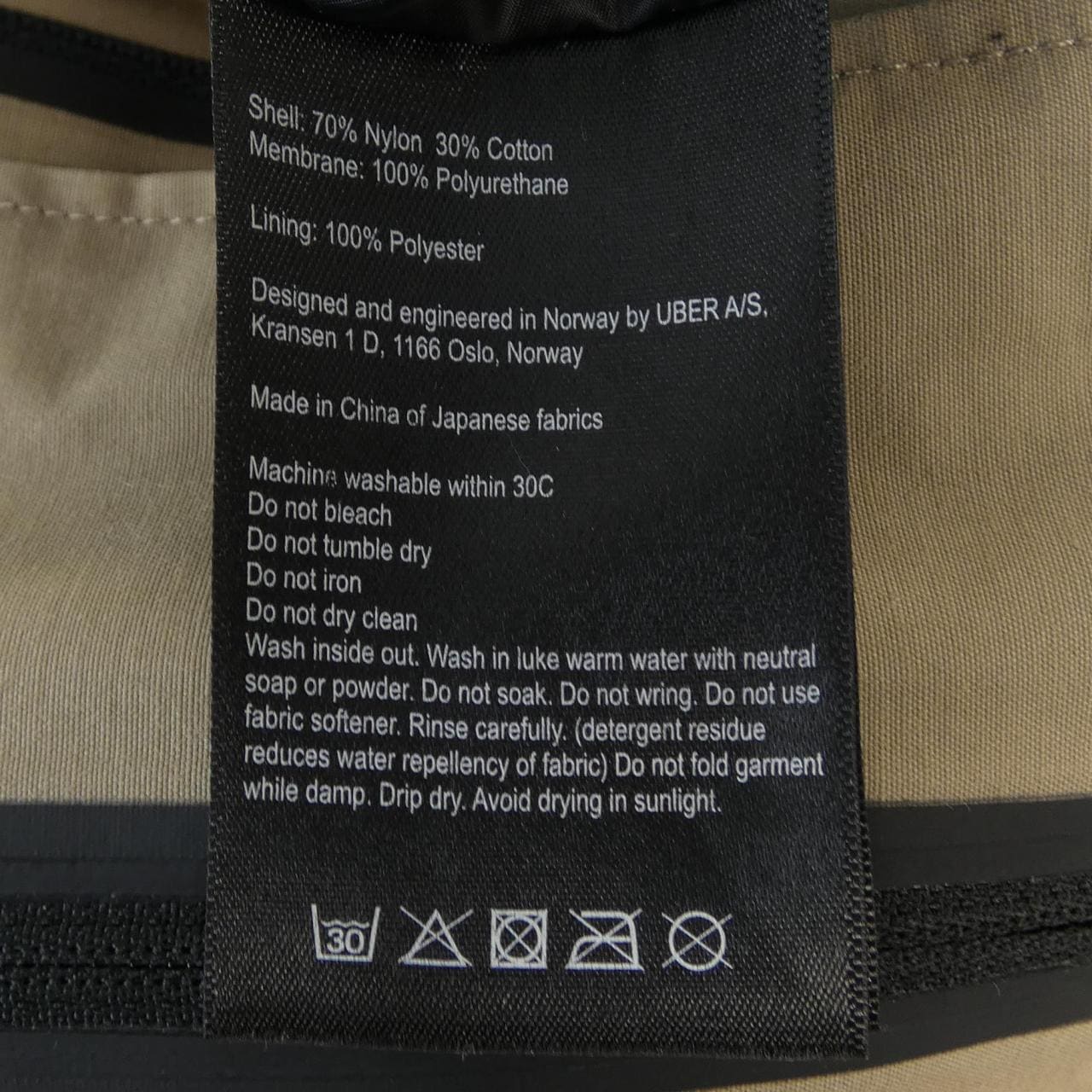 UBER ジャケット