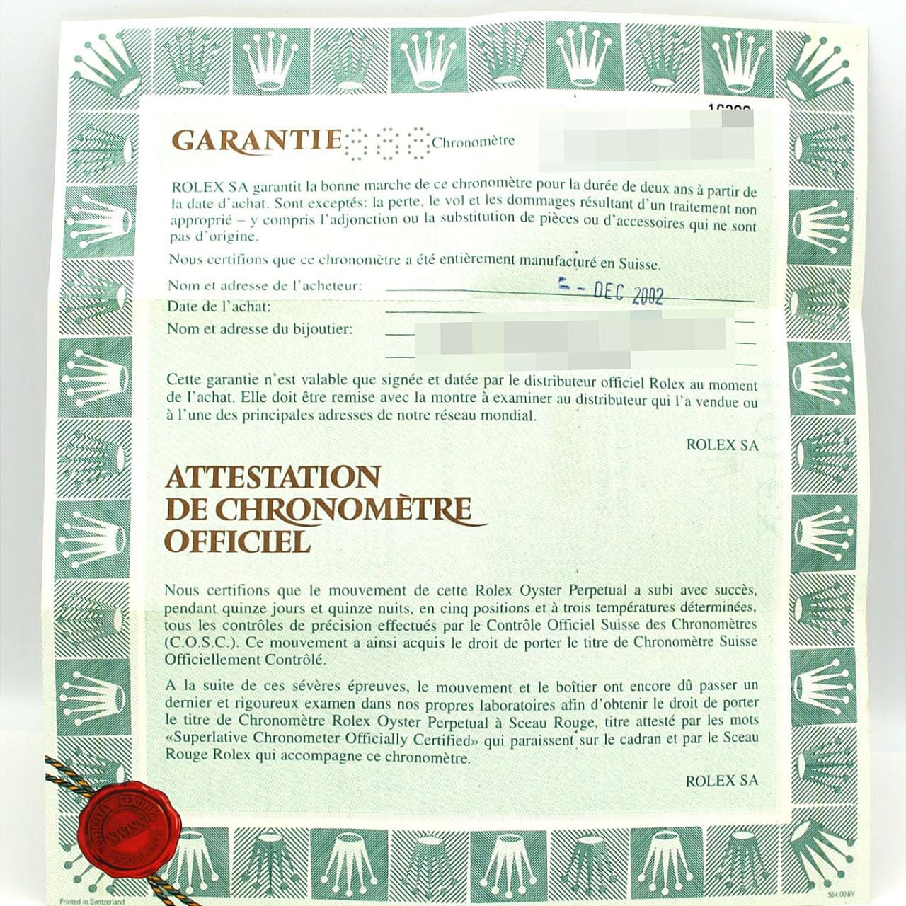 ロレックス デイトジャスト 16200 SS 自動巻 Y番