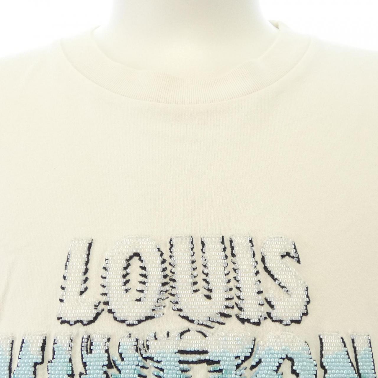 ルイヴィトン LOUIS VUITTON エンブロイダードビーズコットンTシャツ HPY35WNPG Tシャツ