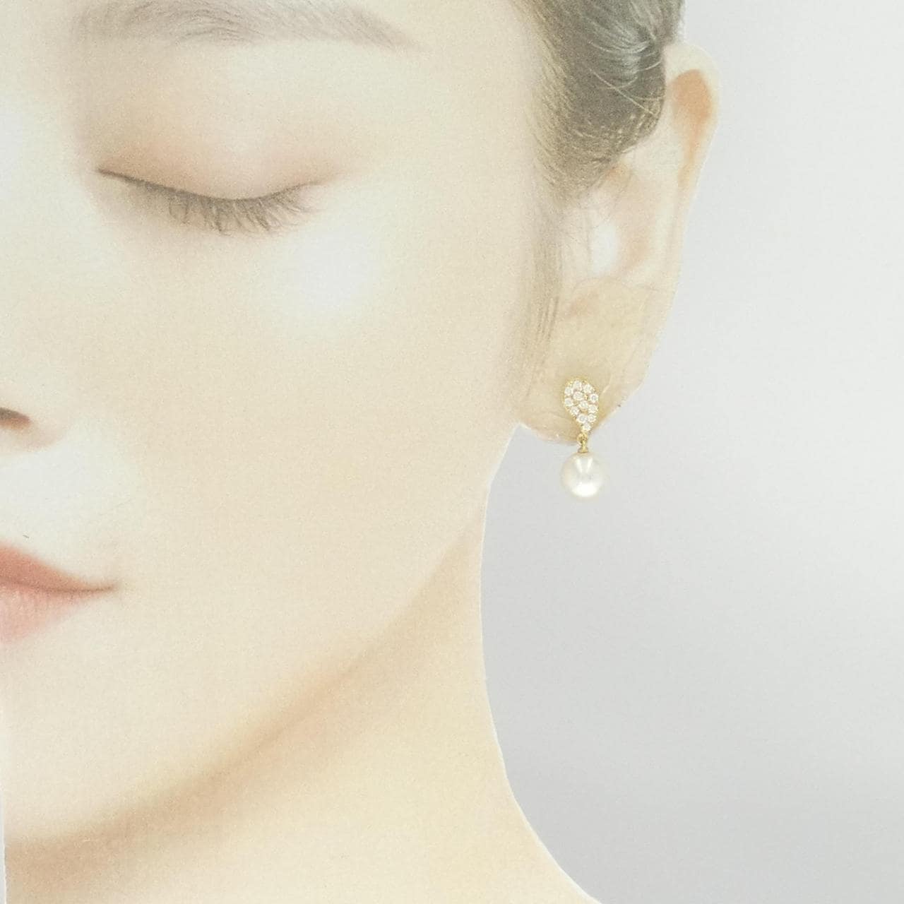 MIKIMOTO Akoya珍珠耳夹8.6 毫米