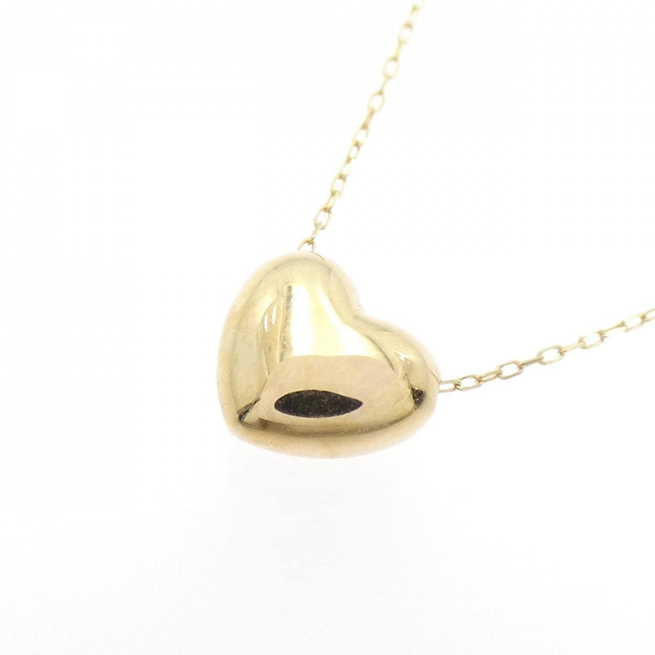 K18YG ハート ネックレス
