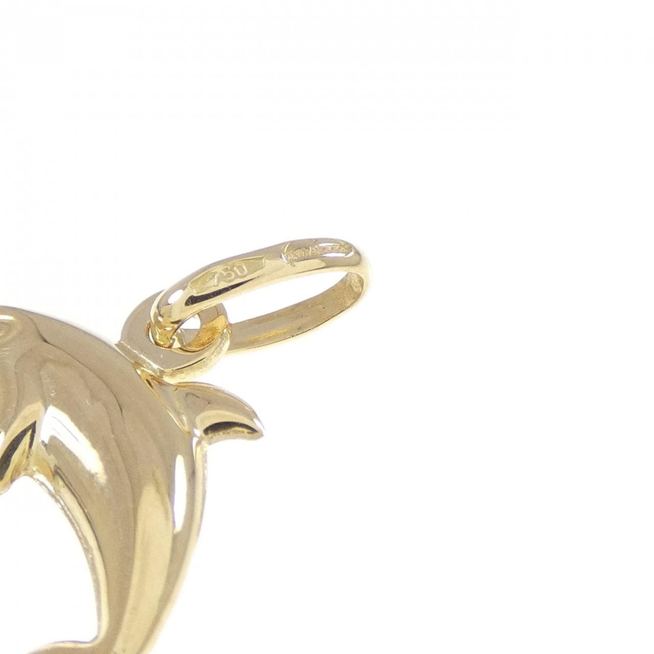 ウノアエレ K18YG ドルフィン ペンダント